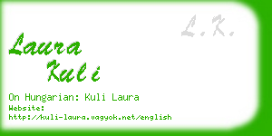 laura kuli business card